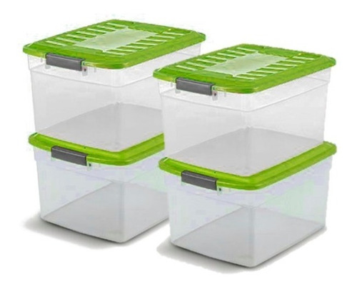 Caja Plastica Col Box 15 Lts X4 Unidades Colombraro