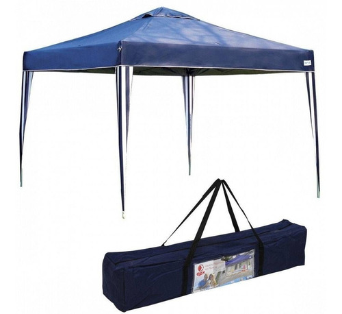 Tenda Gazebo Azul Articulado Alumínio 3x3 Praia Promoção