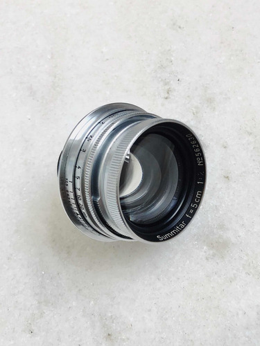 Imagem 1 de 10 de Lente Leica Summitar 50mm F/2 + Adaptador Para Mount M