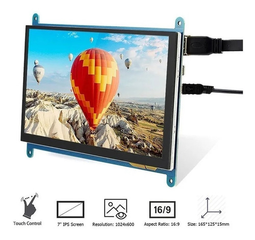 Pantalla Táctil De 7 Pulgadas Rasberrypi Compatible