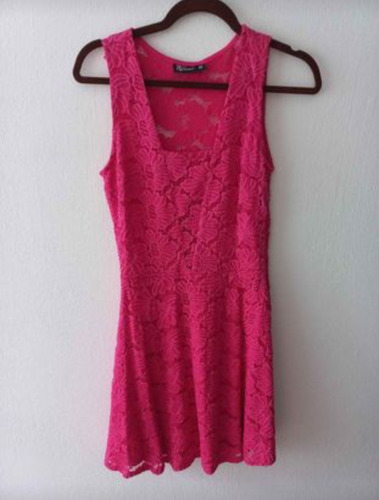 Vestido Mini Sarah Bustani Color Fucsia Y Floreado