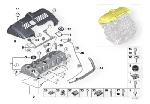 Junta De Tapa Puterias Chevrolet S10 2.4 L 4 C 22-25