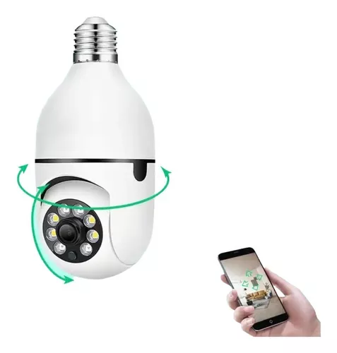 Camara Bombillo Ip Wifi Inalambrica Robotica Seguridad 360