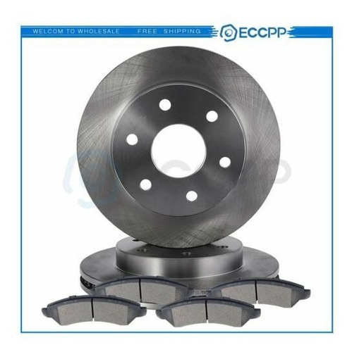 Front Brake Pads And Rotors For 2007 Chevrolet Silverad Ecc1