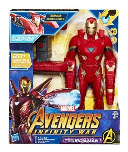 Figura Iron Man Tecnomisión - 35 Cm - Avengers Infinity War