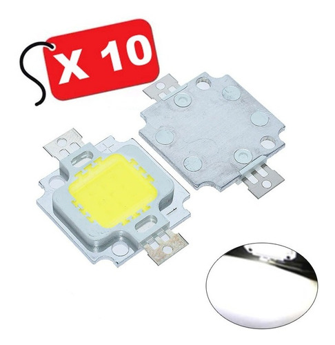 10 Led 10w Alta Potenci 30000 - 35000 - 30.000 -35.000k