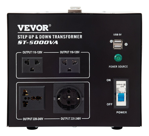 Transformador Conversor Variable 5000w Volt 240 A 110v