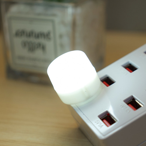 Lámpara De Noche Led Con Luz Nocturna Enchufable Mini Usb, 1