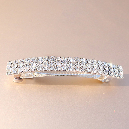 A Paquete De 2 Clips De Cristal De Broche De Pelo Francés