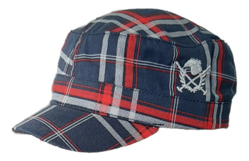 Imagen 1 de 2 de Gorra Visera Corta Cuba Militar Cuadrille Tipo Polo Algodón