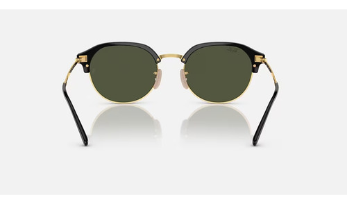 Gafas de sol Ray-Ban RB4429 XXG, montura negra/dorada, lente verde clásica, varilla inyectora negra/dorada - RB4429