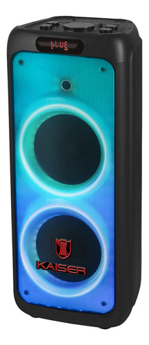 Bocina Bluetooth Doble 10pulgx2 Kaiser Msa-216 Usb Sd Rgb Negro