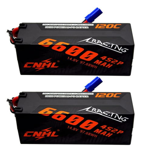 Cnhl Batería Lipo 6600mah 4s 14.8v 120c Conchufe Ec5 Para Co