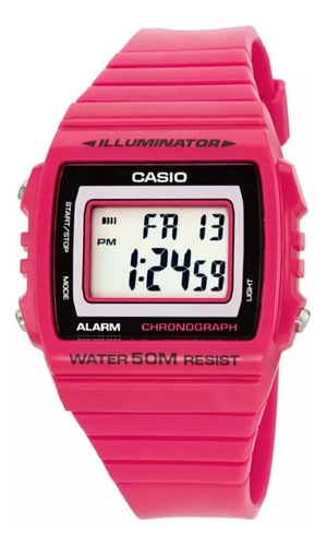 Reloj Casio Unisex W-215h Alarma Crono  Original Garantía