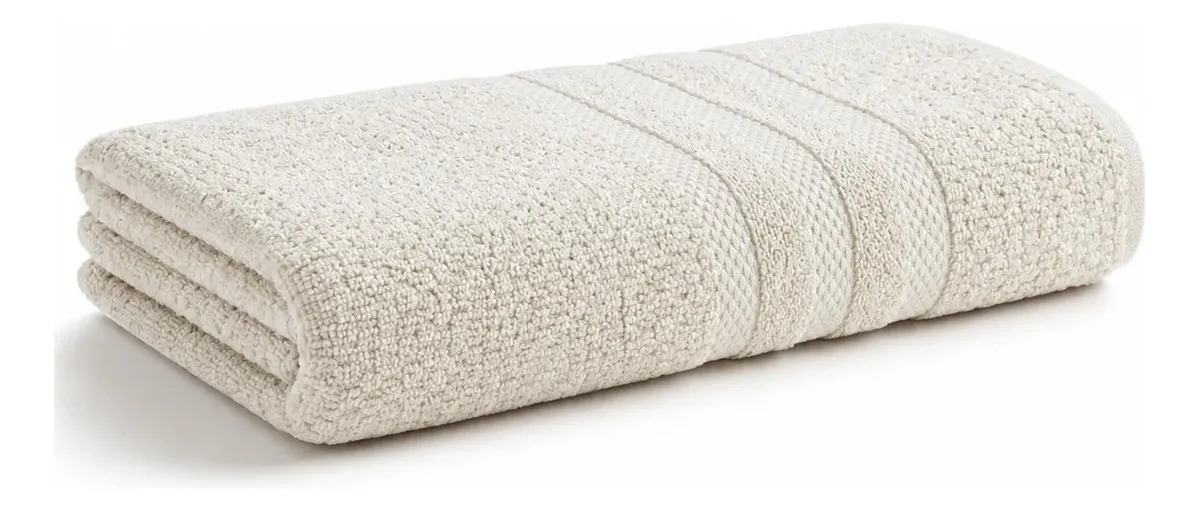 Toalha De Banho Vanilla 135 x 70 cm Buddemeyer Extra Soft Alta Absorção bege liso