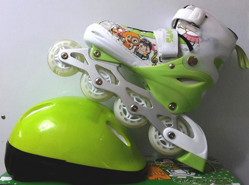 Imagen 4 de 7 de Patines Lineales Ajustables Y Combo De Seguridad