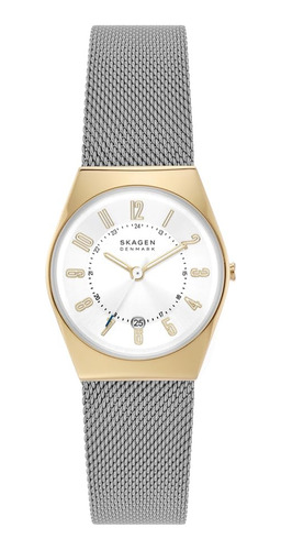 Reloj Mujer Skagen Grenen Lille Tres Manos Correa Cuero Dora