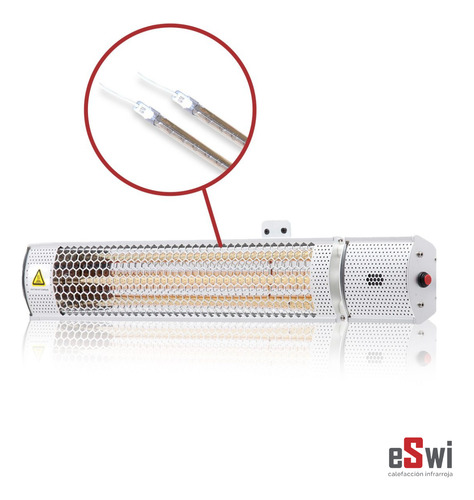 Calefactor Infrarrojo De Pared Con Control Remoto Exterior
