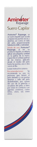 Aminoter Reparage Suero Cuidado Capilar Reparador De Puntas