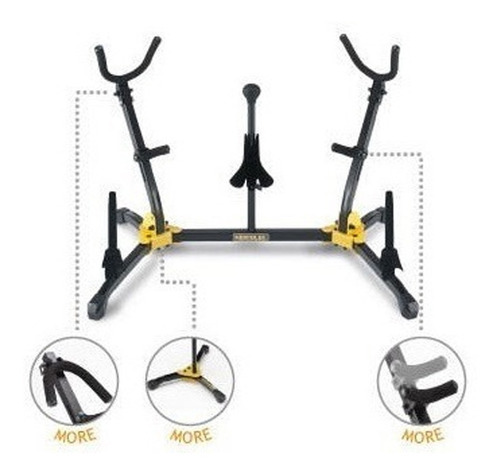 Hercules Ds-538b Soporte Para Saxofon Clarinete Y Flauta