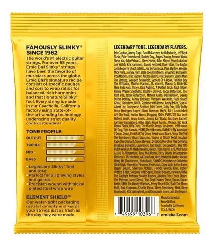 Cuerdas Ernie Ball Skinny Top Beefy Bottom 10-54 P/ Guitarra