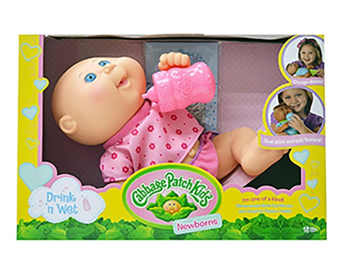 Muñeca Cabbage Patch Kids  Recién Nacido Niña Rosa Flores