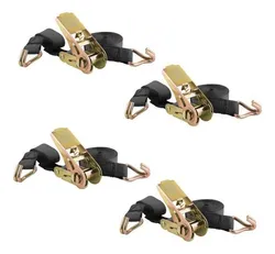 Comprar Kit 4 Jogos Cinta Catraca De Amarração Carga 800kg Bradook Cor Preto no Mercado Livre