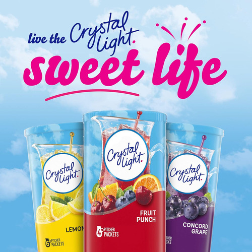 Crystal Light - Mezcla De Bebida En Polvo Sabor A Ponche De