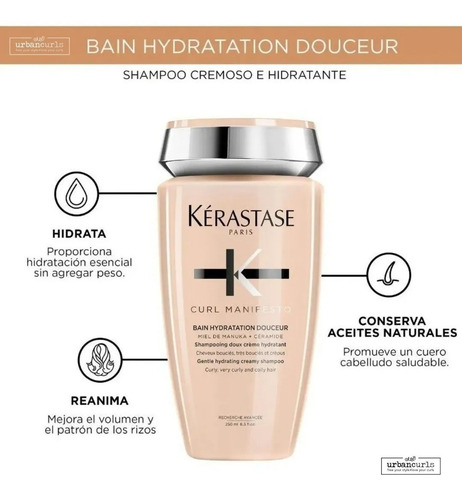 Kit Shampoo Kerastase Curl + Tratamiento Cabello Rizado 250