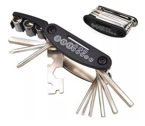 Imagem 3 de 5 de Kit Ferramenta Remendo Reparo Manutenção Pneu Bike Corrente