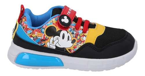 Zapatillas Con Luces Mickey Mouse Bicolor 