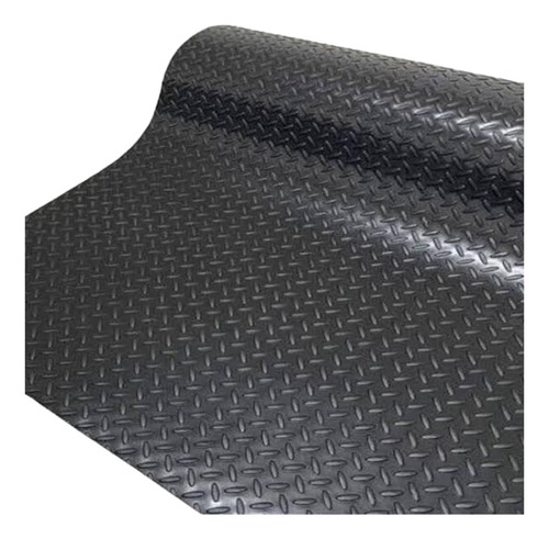 Piso Espiga Pintex Negro Grueso Uso Rudo De 1.50m X 9m