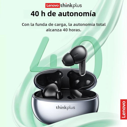 Auriculares Lenovo Thinkplus Xt88 Bluetooth 5.3 Color Negro