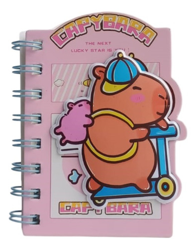Libreta Capibara Con Relieve Mini Libreta