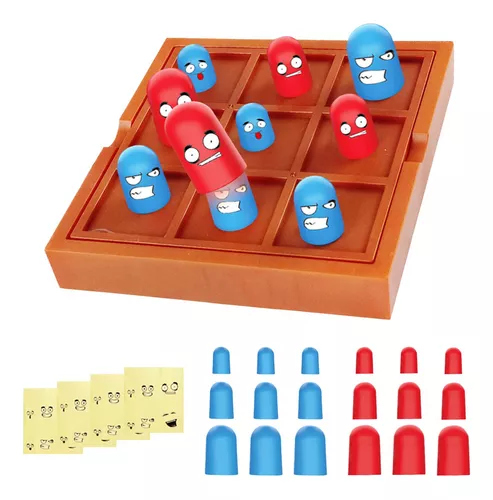 Jogo de Tabuleiro Dama & Jogo da Velha (Checkers & Tic-Tac-Toe