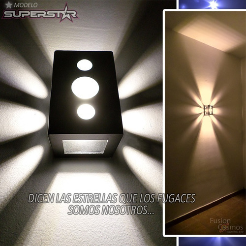 Imagen 9 de 10 de Difusor Aplique Bidireccional Efecto Rayo X Luz Indirecta X4