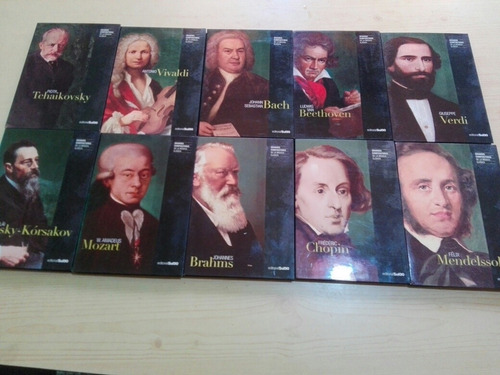 Grandes Compositores,libros Y Cds , Sol 90. Lote De 10. (Usado)