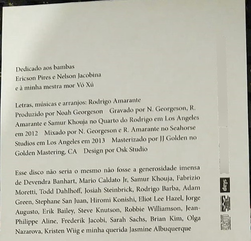 Cd Rodrigo Amarante Cavalo (Usado)