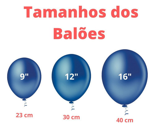 Balão Bexiga Pic Pic N 12 Laranja Redondo Liso 12 Unidades