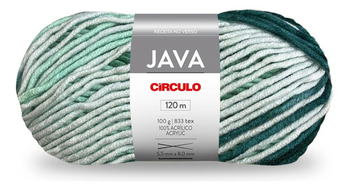 Lã Java Círculo 100g 120m 100% Acrílico Cor 9038 - Aroma