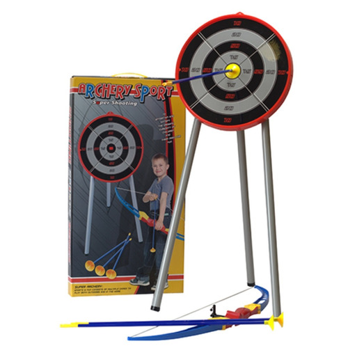 Arco Y Flecha Con Blanco De Pie Archery Sport Mundo Manias