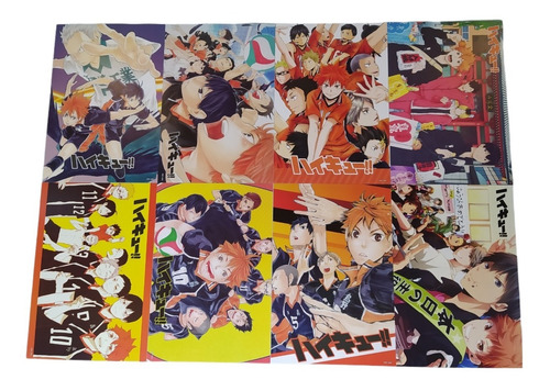 Set De 8 Posters Haikyuu Haikyuu!! Cada Uno Mide 42x29cm