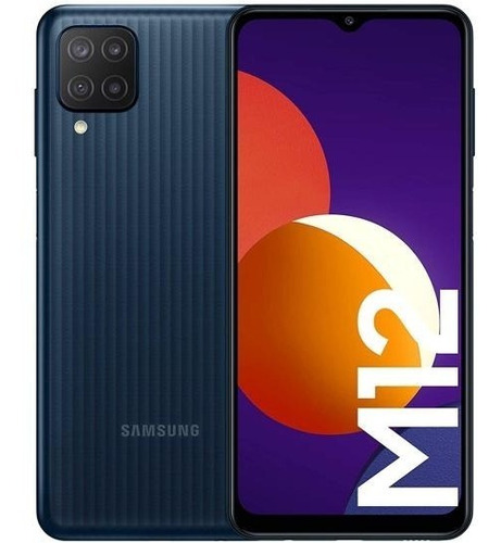 Imagen 1 de 9 de Celular Samsung Galaxy M12 Negro 32gb Dual Sim 3gb Ram
