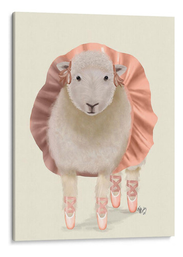 Canvas Lab Cuadro Oveja De Ballet 1 75x100, Fab Funky