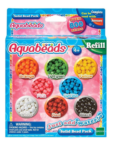 Aquabeads Solid Bead Pack Juego Infantil De Muñecas Niñas