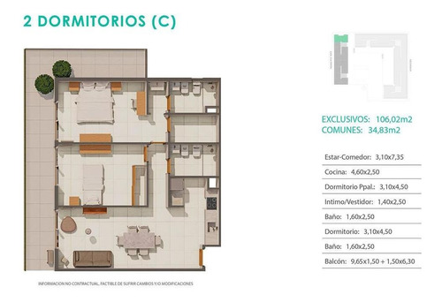 Imagen 9 de 11 de Único Golf, Departamentos De 1, 2 Y 3 Dormitorios Con Amenities