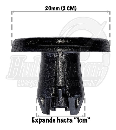 Imagen 3 de 5 de Grapa Para Tolva Versa Honda Universal Calidad Orig. 20pzs.