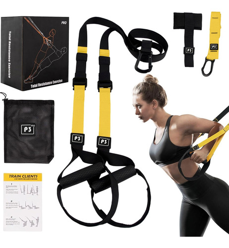 Suspensión Entrenamiento Resistencia Trx Bandas De Ejercicio Negro