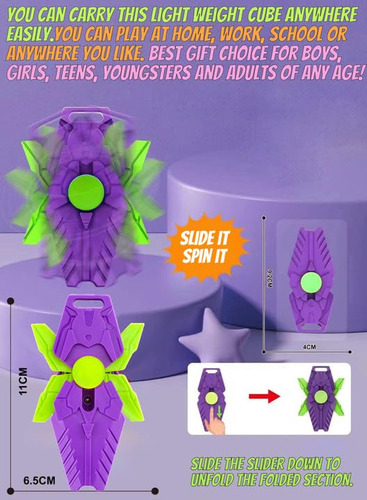 Fidget Gun Toys,8 Piezas De Control Deslizante Con Forma De