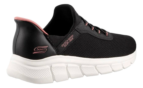 Skechers Bobs B Flex Corredor Para Dama Color Negro, Rosa